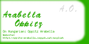 arabella oppitz business card